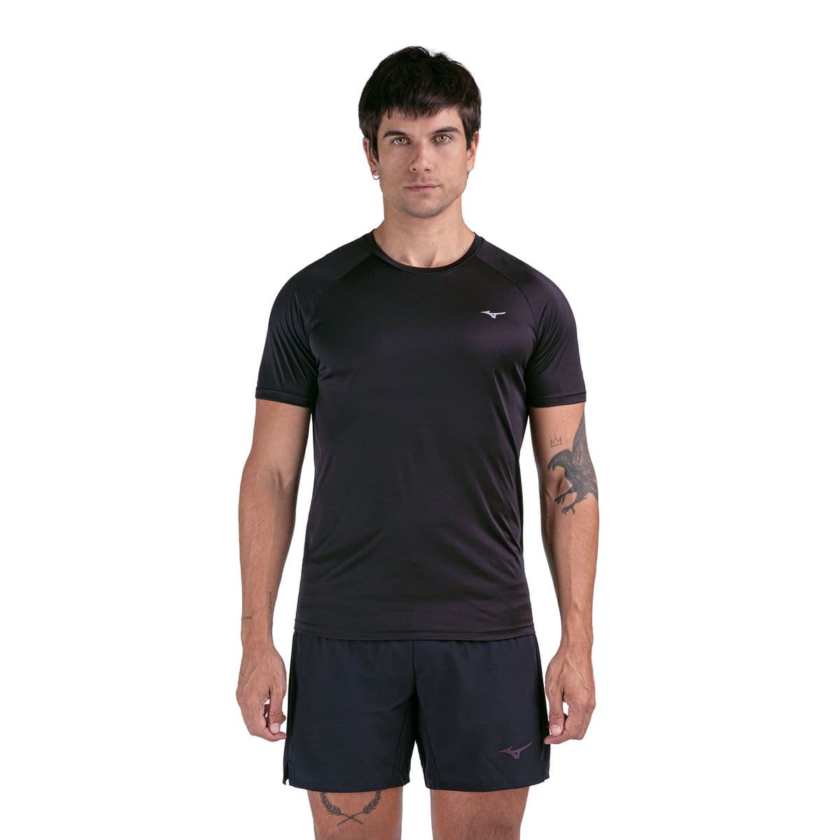 Camiseta de Corrida Mizuno Pro UV 2 Masculino GG Preto