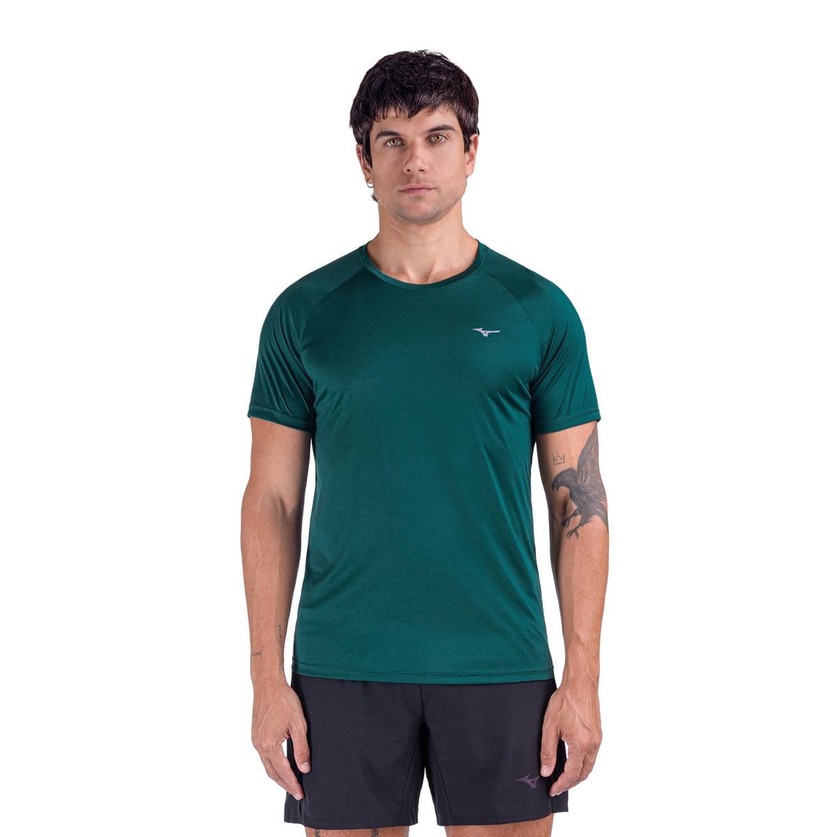 Camiseta de Corrida Mizuno Pro UV 2 Masculino G Verde