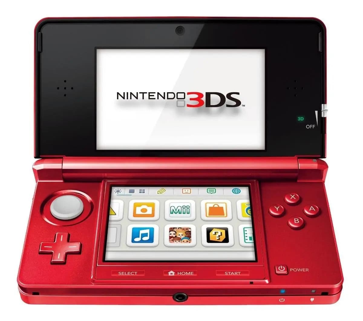 Console Portátil Nintendo 3DS Metallic Red de 128 MB