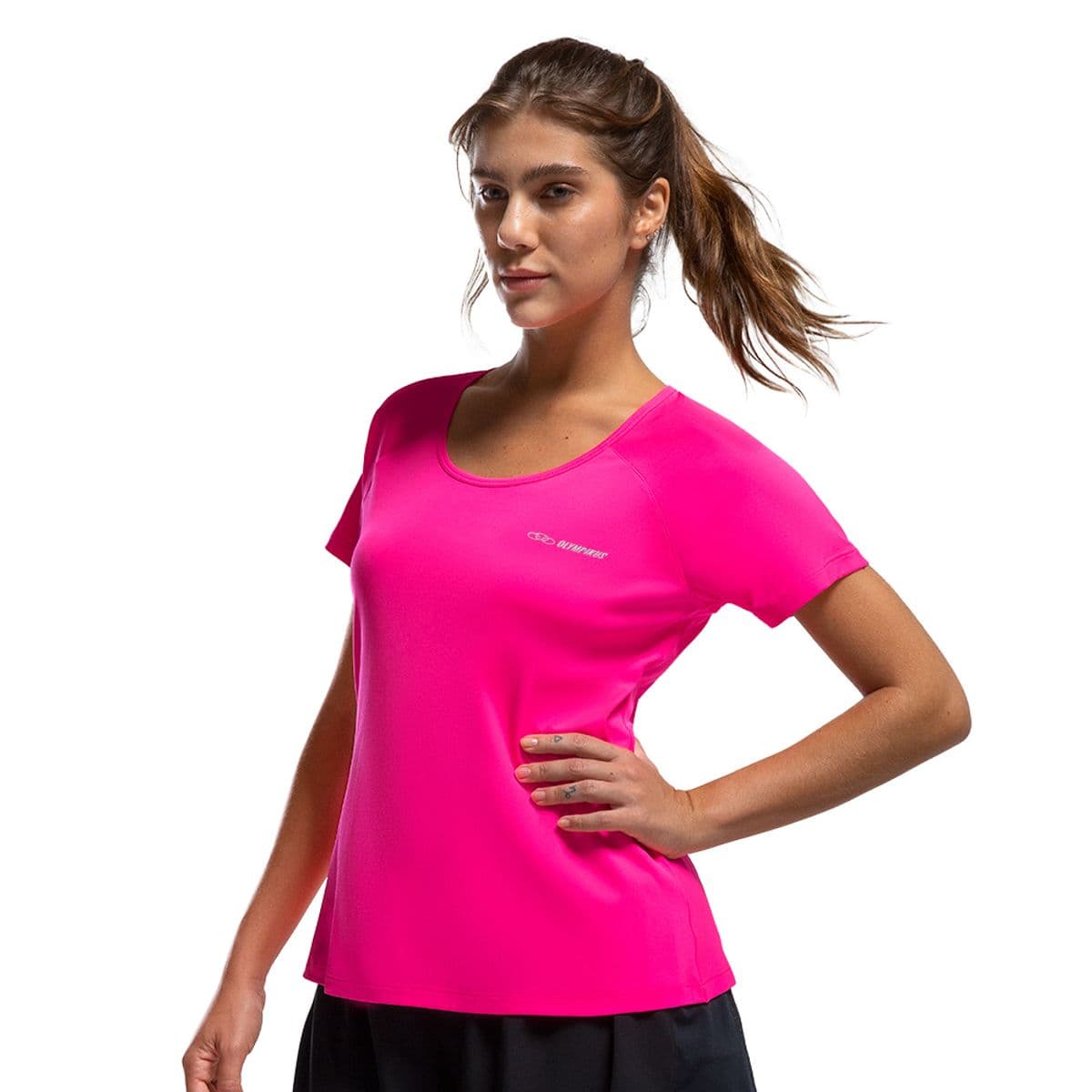Camiseta Runner Olympikus Feminina M Rosa