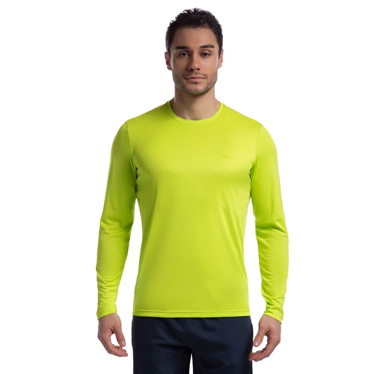 Camiseta Manga Longa Essential Olympikus Masculina GG Amarelo