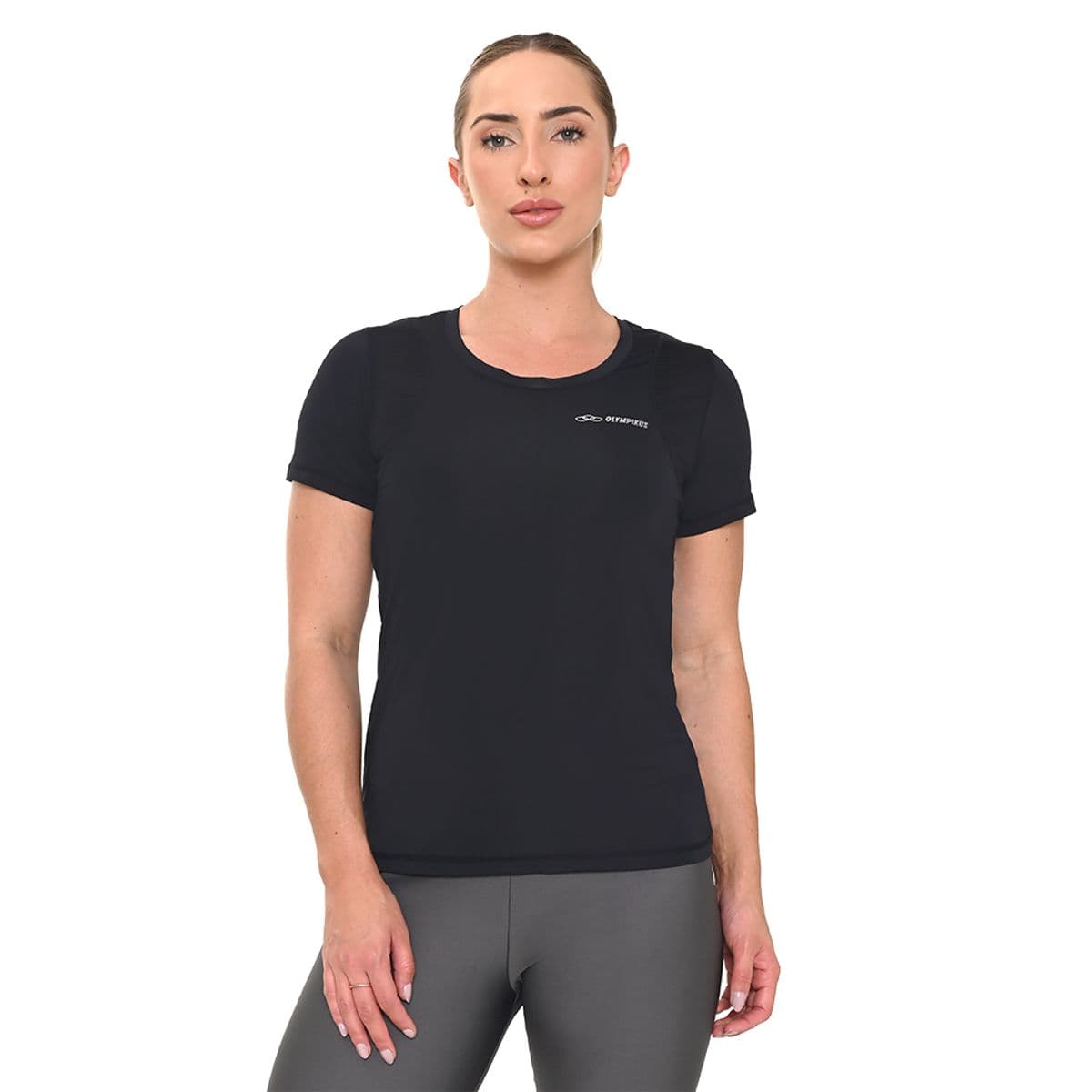 Camiseta Recortes Olympikus Feminina GG Preto