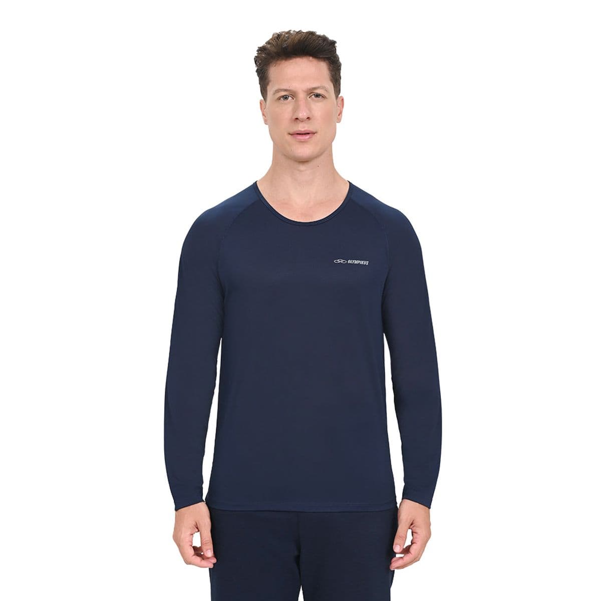 Camiseta Runner Manga Longa 2.0 Olympikus Masculina M Azul