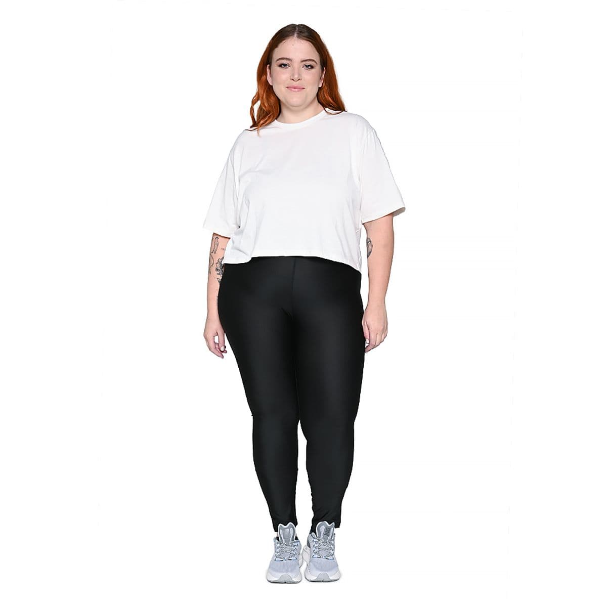 Camiseta Comfy Tape Olympikus Feminina Plus Size G3 Bege