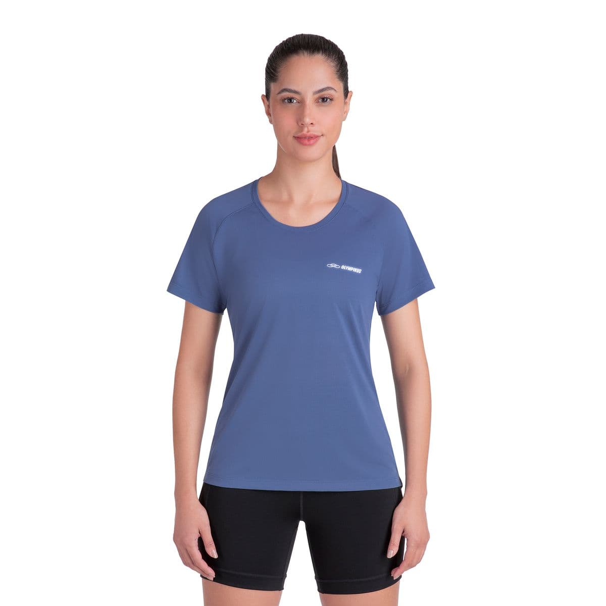 Camiseta Runner Manga curta 2.0 Feminina GG Azul