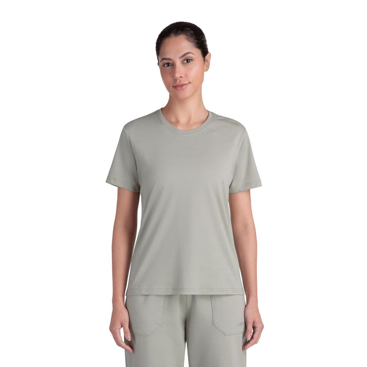 Camiseta Comfy Corre 2.0 Olympikus Feminina GG Bege