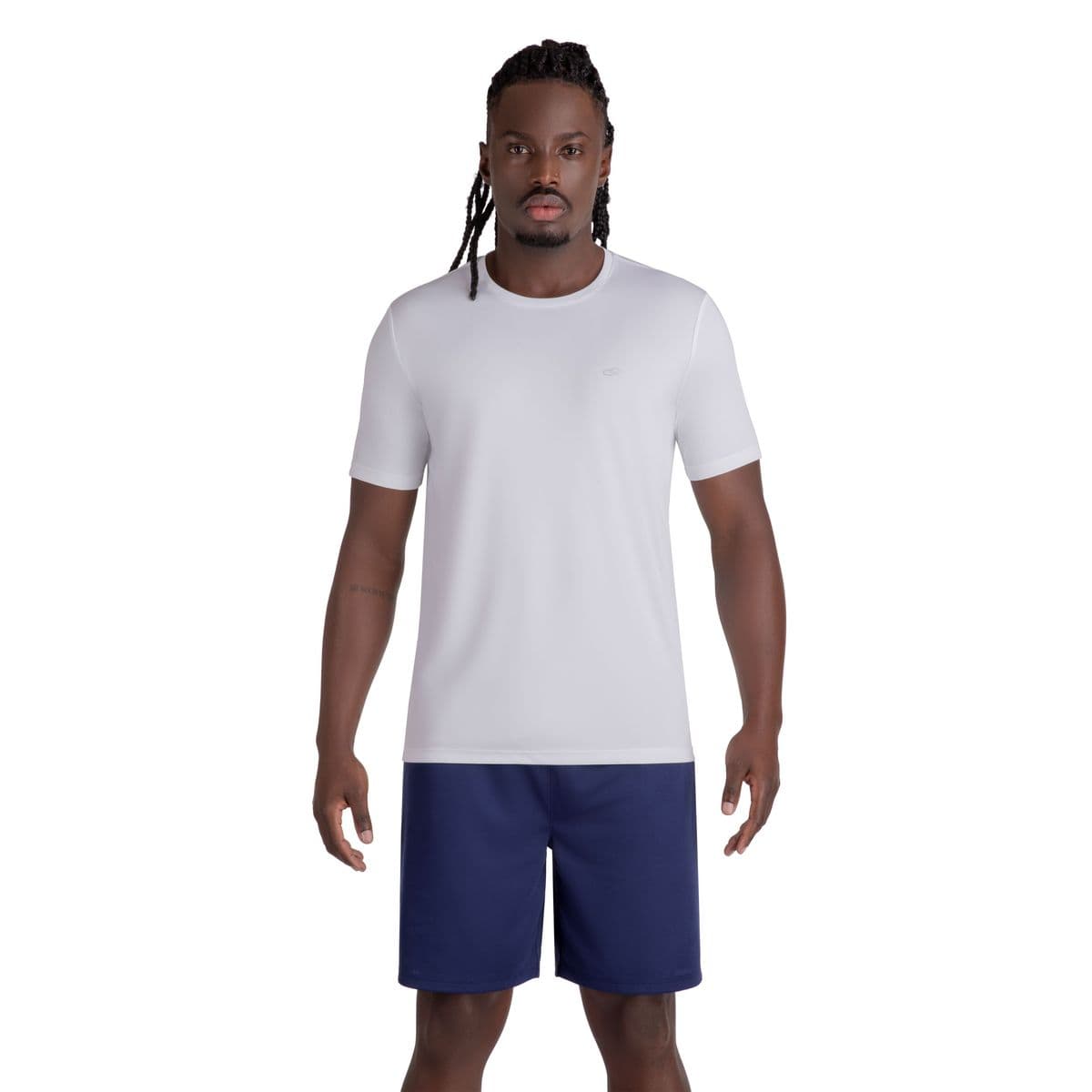Camiseta Essential Manga Curta Olympikus M Branco