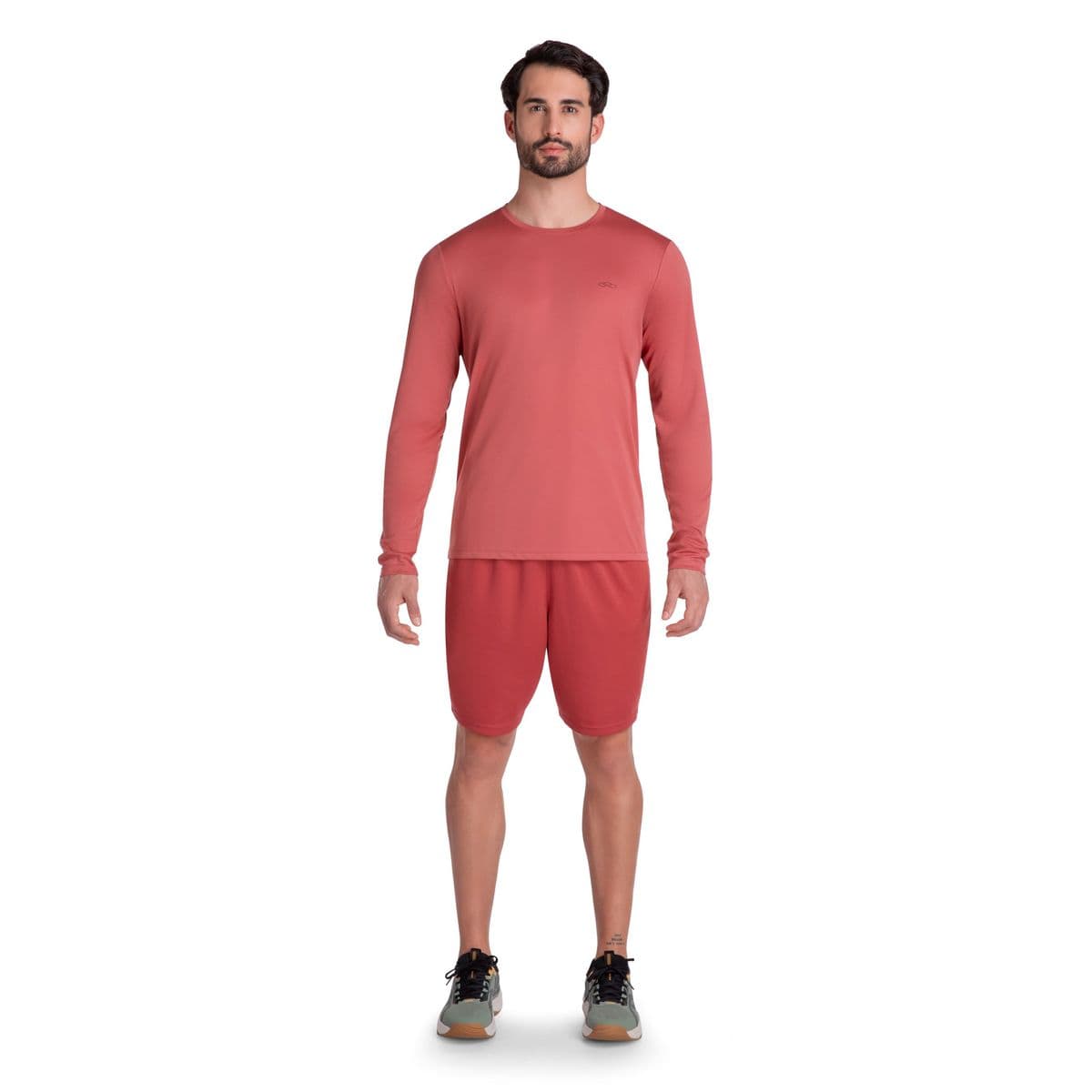 Camiseta Essential Manga Longa Olympikus M Vermelho