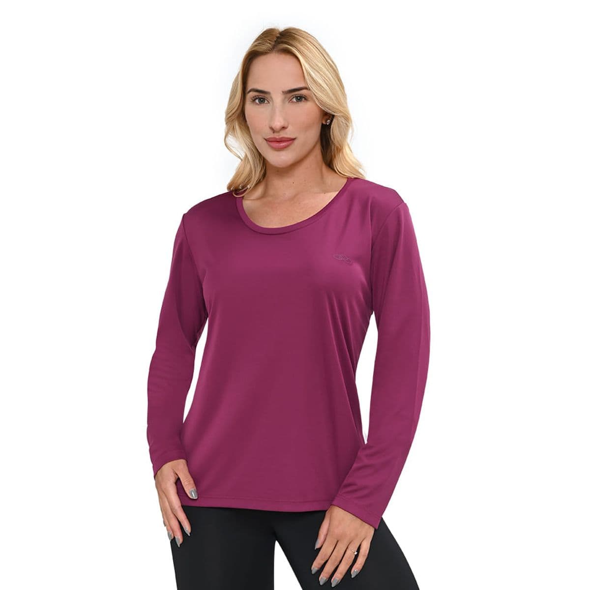 Camiseta Manga Longa Essential Olympikus Feminina P Rosa
