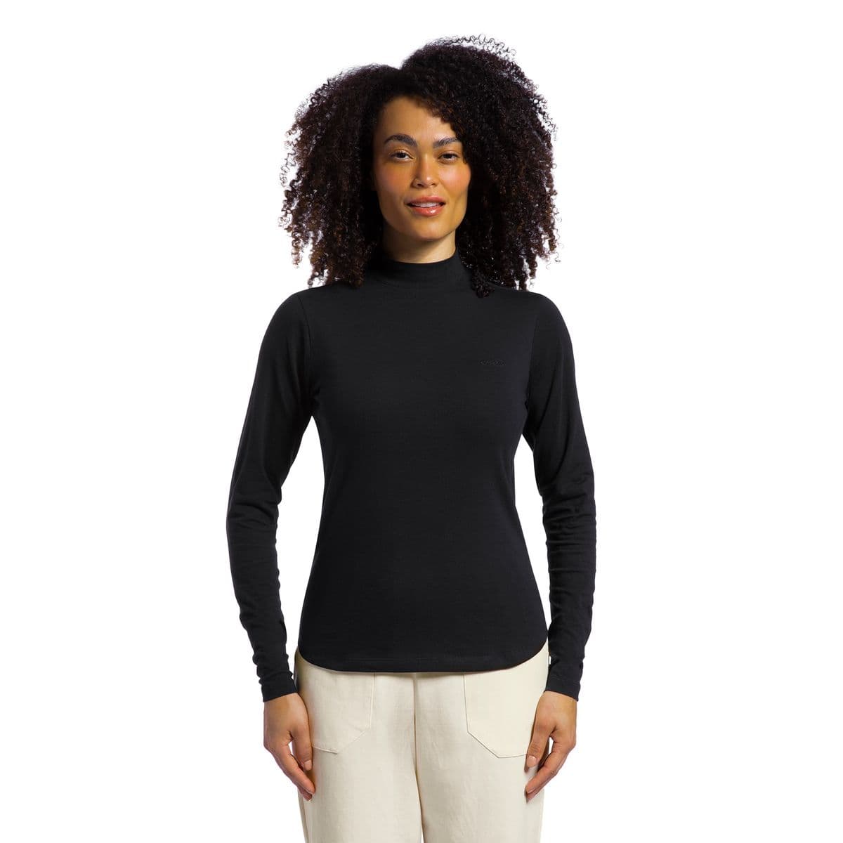 Camiseta Manga Longa Olympikus Comfy Gola Alta Feminina M Preto