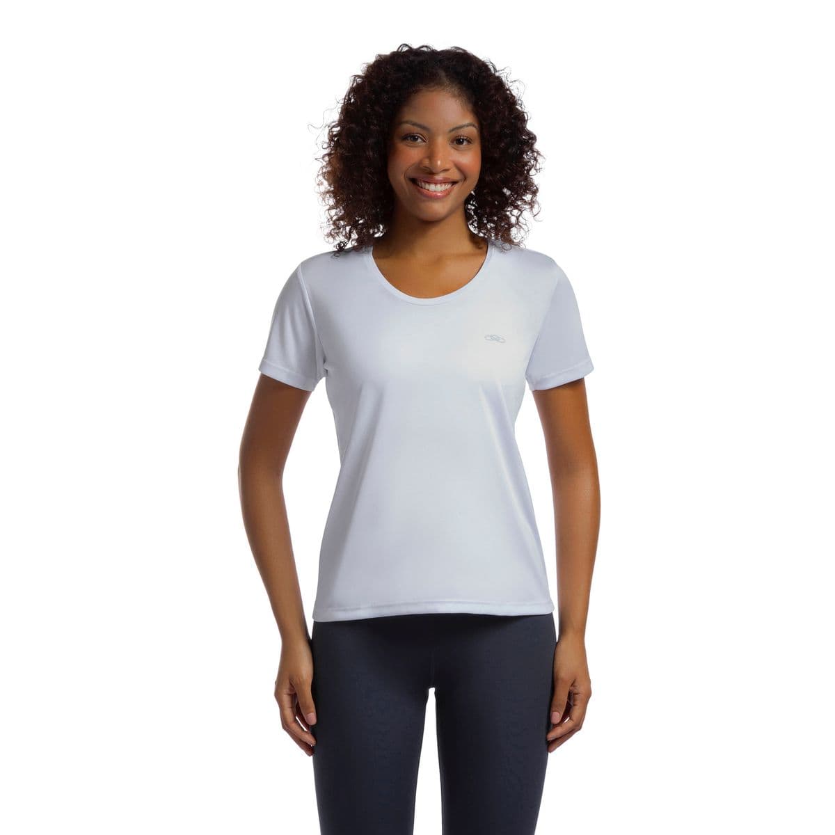 Camiseta Essential Manga Curta Olympikus P Branco