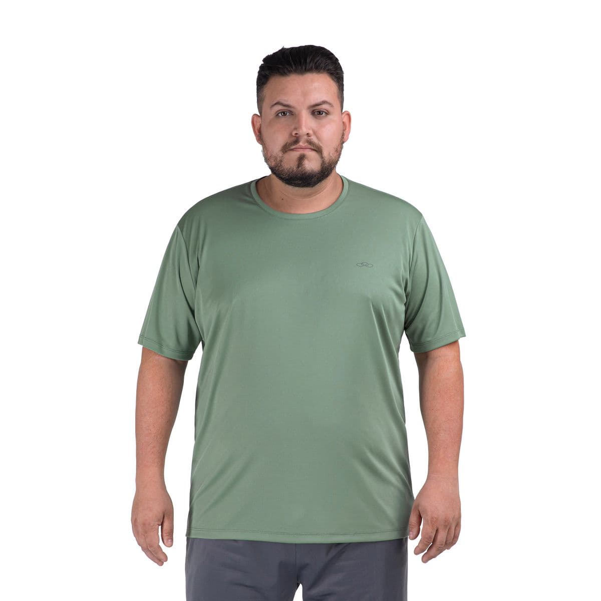 Camiseta Essential Manga Curta Olympikus Plus Size G2 Verde