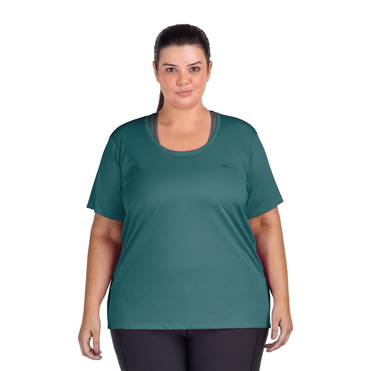 Camiseta Essential Manga Curta Olympikus Plus Size G1 Verde