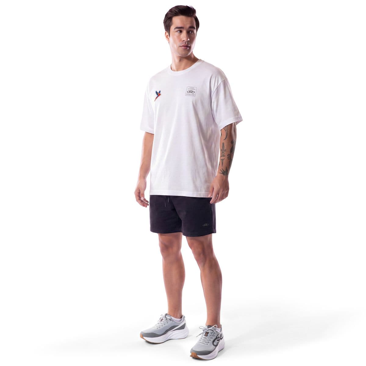 Camiseta Finisher Bota Pra Correr Olympikus PP Branco