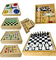 6 Em 1 Tabuleiro Dama Jogo Velha Ludo Trilha Dominó Xadrez - xadrez dama Dominó jogo da velha ludo trilha