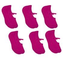 6 Pares De Meias Femininas Selene Pilates Antiderrapante Com Viés