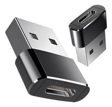 Adaptador Plug Usb 3.1 Tipo C Fêmea X Usb 2.0 Macho Otg Cor Preto - OEM