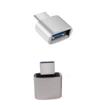 Adaptador Tipo C Otg Pendrive Para Celular E Tablet Cinza - IT-BLUE