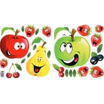 Adesivo Decorativo Para Geladeira Paredes Frutas Divertidas - pra vc