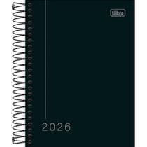 Agenda 2026 Diária Espiral Pepper Tilibra Preta 11 x 16