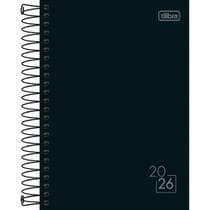 Agenda 2026 Diária Espiral Spice Tilibra Preta 14 x 20