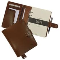 Agenda Diária 2026 190-R Personalizada Raffai Couros