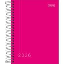 Agenda Diária Espiral Pepper Rosa M4 2026 Tilibra