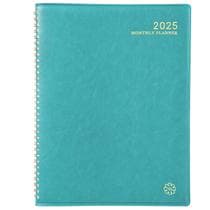 Agenda mensal Frasukis 2025 de janeiro a dezembro, 23 x 28 cm, couro