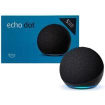 Alexa Echo Dot 5 Geração Novo Processador Som Premium Preto