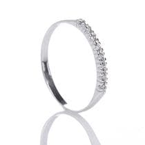 Anel Feminino Aparador Cravejado Zircônia Prata 925 de Lei - Anels Joalheria