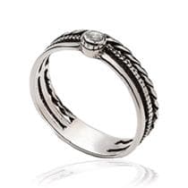 Anel Feminino Em Prata 925 Pandorah 3 Em 1 Com Pedra