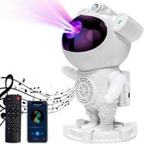 Astronauta Luminária Bluetooth Com Projetor Estelar e Caixa de Som 110v/220v - LED