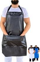 Avental Impermeável bolso churrasqueiro garçom chef cozinha churrasco barbearia açougueiro limpeza barbeiro manicure pedicure peixaria pvc frigorífico - Resilienza indústria