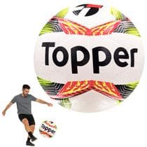 Bola Campo Slick 24 Futebol Jogo Treino Resistente Atividade - Topper