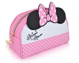 Bolsa de maquiagem Fast Forward Disney Minnie Mouse em couro PU