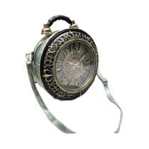 Bolsa De Ombro Feminina Divertida Em Formato De Relógio De Couro PU, Bolsa Redonda De Designer De - Dancing Engine