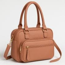 Bolsa Feminina Couro Ombro Tiracolo Preta Média Casual Moda!