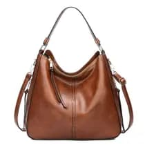 Bolsa Feminina Couro Pu Transversal Luxo Viagem Trabalho