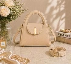 Bolsa Feminina Elegante Estruturada Alça Dupla Luxo Compacta Dia a Dia - MIA