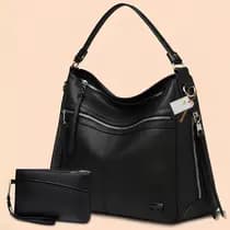 Bolsa Feminina Grande Com Divisória Elegante Com Alça de Ombro e Transversal Dia a Dia Passeio Trabalho Reforçada Alto Padrão - Total Company