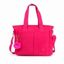 Bolsa Feminina Grande Tote Nylon Impermeável Ombro Transversal Multi Bolsos Dia a Dia Trabalho - Loilu