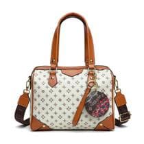 Bolsa Feminina Lace Lore Monograma Premium, Espelho Duplo e Design Brasileiro