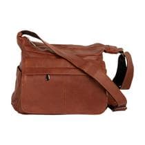 Bolsa Feminina Média com Bolso Antifurto Alça de Ombro e Transversal Divisórias Casual Dia a Dia Prática
