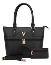 Bolsa Feminina Transversal Grande De Couro Pu Trabalho Linda - Alwy