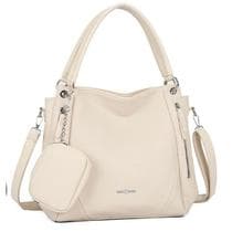 Bolsa Mochila Feminina Grande De Ombro Com Alça Transversal De Couro PU TM9034 LING - Jami Jami