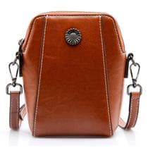 Bolsa tiracolo Honypove Designer em couro genuíno para mulheres