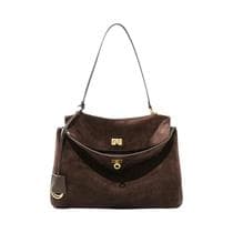Bolsa Tote De Couro Suede De Grande Capacidade Para Mulheres, Designer De Luxo Para Outono E Inverno - NONE