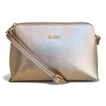 Bolsa Transversal Feminina Couro Legítimo Classe Couro Compacta, Prática 2136