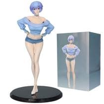 Boneco Ayanami Rei 19cm Genesis Evangelion Action Figure - Genérica
