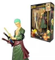 Boneco One Piece 18Cm Anime Action Figure - Roronoa Zoro - toy king